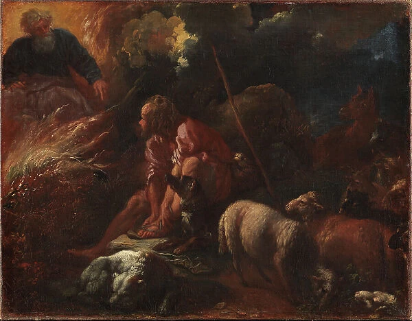 Moses and the Burning Bush, 1645-1691. Creator: Livio Mehus