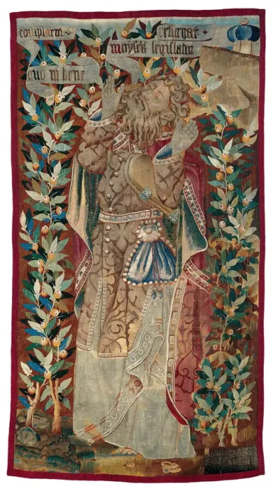 Framed Print : Moses (fragment) from The Transfiguration of Christ, Flanders, 1460 / 70. Creator: Unknown Framed Print : Moses (fragment) from The Transfiguration of Christ, Flanders, 1460 / 70. Creator: Unknown