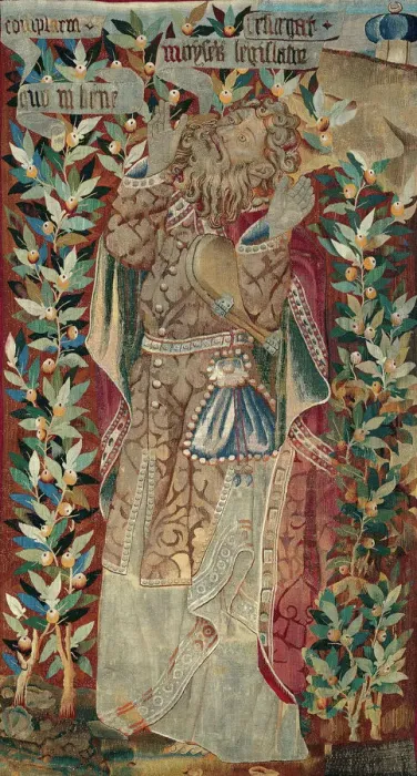 Framed Print : Moses (fragment) from The Transfiguration of Christ, Flanders, 1460 / 70. Creator: Unknown Framed Print : Moses (fragment) from The Transfiguration of Christ, Flanders, 1460 / 70. Creator: Unknown