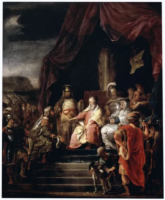 Framed Print : Moses and Jethro, c1655-c1656. Artist: Ferdinand Bol Framed Print : Moses and Jethro, c1655-c1656. Artist: Ferdinand Bol