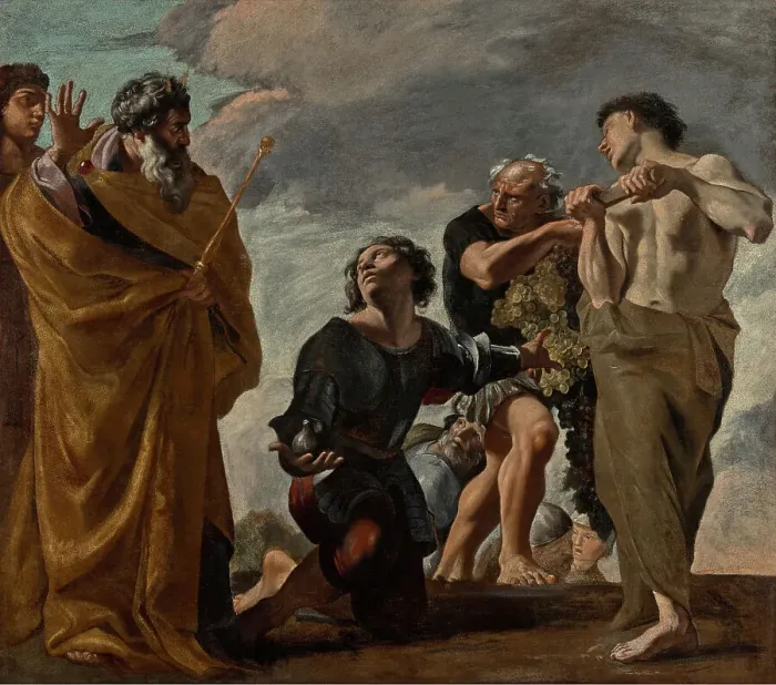 Framed Print : Moses and the Messengers from Canaan, 1621-1624. Creator: Giovanni Lanfranco Framed Print : Moses and the Messengers from Canaan, 1621-1624. Creator: Giovanni Lanfranco