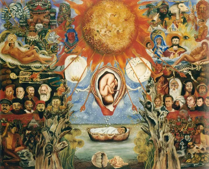 Framed Print : Moses Or The Nuclear Sun, 1945. Creator: Frida Kahlo Framed Print : Moses Or The Nuclear Sun, 1945. Creator: Frida Kahlo