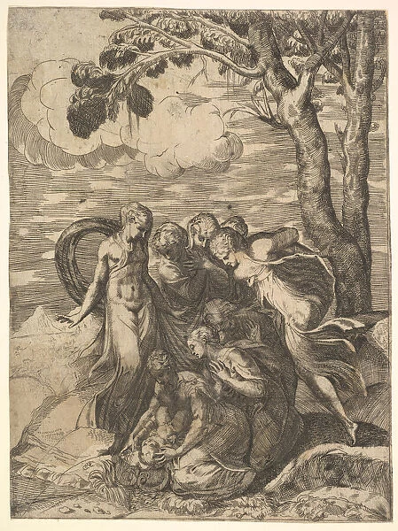 Moses Rescued from the Nile, 16th century. Creator: Battista del Moro