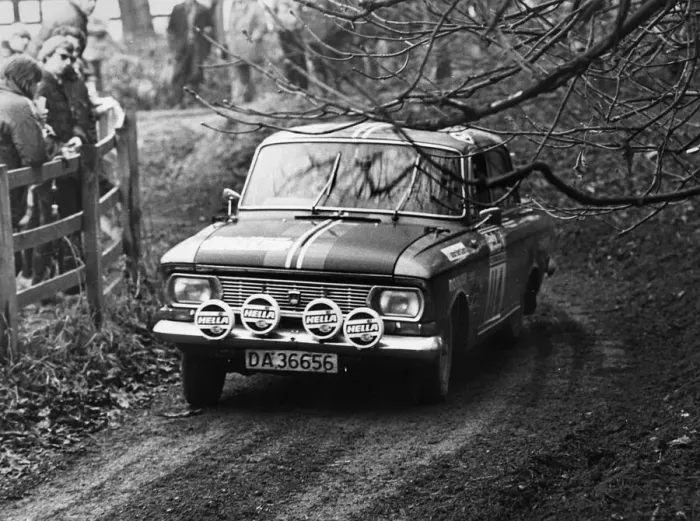 Framed Print : Moskvitch 412, Knudtzen, 1972 R. A. C. Rally. Creator: Unknown Framed Print : Moskvitch 412, Knudtzen, 1972 R. A. C. Rally. Creator: Unknown