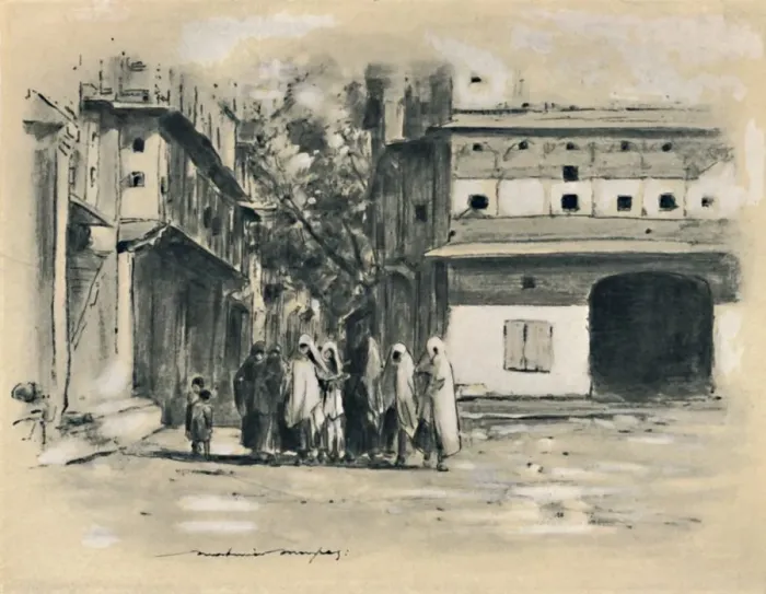 Framed Print : Moslem Woman, 1903. Artist: Mortimer L Menpes Framed Print : Moslem Woman, 1903. Artist: Mortimer L Menpes