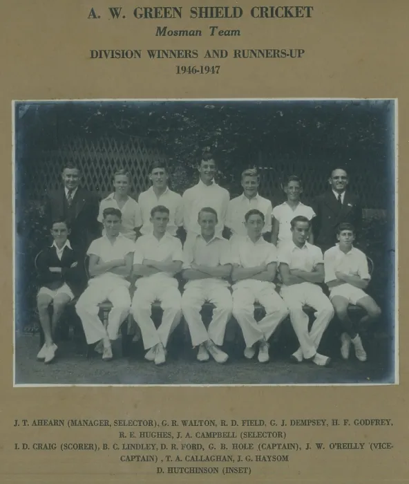 Framed Print : Mosman A.W. Green Shield Cricket, c1946. Creator: Unknown Framed Print : Mosman A.W. Green Shield Cricket, c1946. Creator: Unknown