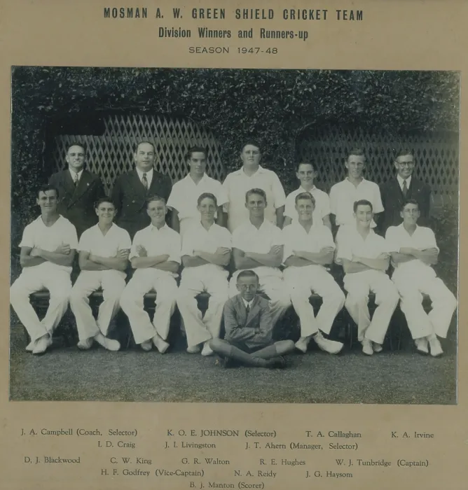 Framed Print : Mosman A.W. Green Shield Cricket Team. Creator: Unknown Framed Print : Mosman A.W. Green Shield Cricket Team. Creator: Unknown