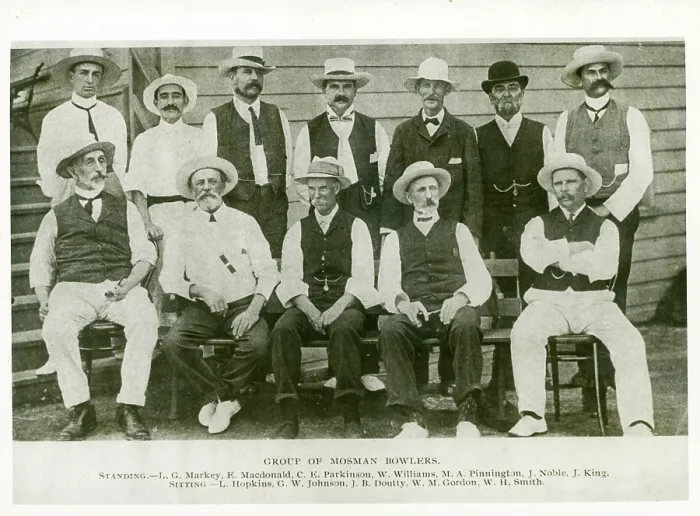 Framed Print : Mosman bowlers, c1905. Creator: Unknown Framed Print : Mosman bowlers, c1905. Creator: Unknown