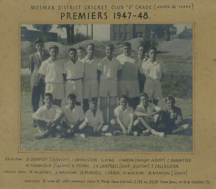 Framed Print : Mosman District Cricket Club. Creator: Unknown Framed Print : Mosman District Cricket Club. Creator: Unknown