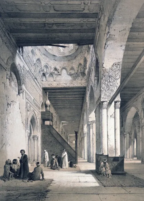Framed Print : Mosque of Ahmed Ibn Touloun, 19th century. Artist: Emile Prisse D Avennes Framed Print : Mosque of Ahmed Ibn Touloun, 19th century. Artist: Emile Prisse D Avennes