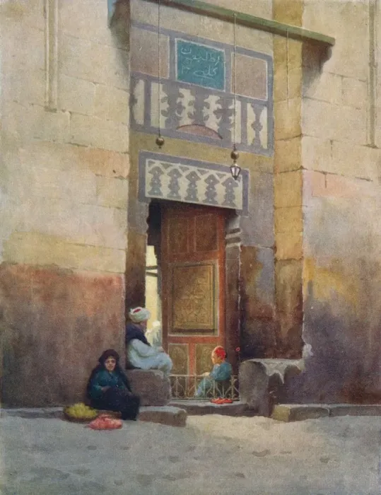Framed Print : A Mosque Door, Cairo, c1880, (1904). Artist: Robert George Talbot Kelly Framed Print : A Mosque Door, Cairo, c1880, (1904). Artist: Robert George Talbot Kelly