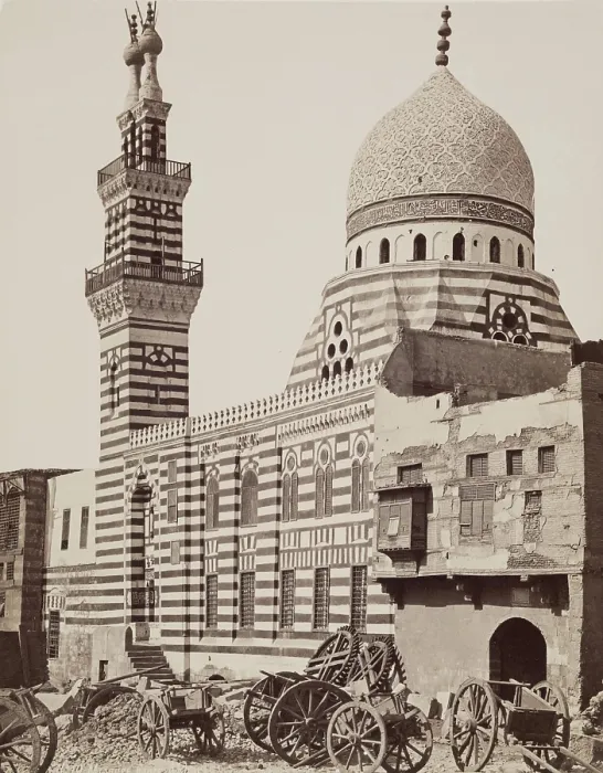 Framed Print : Mosque of Emir Ackbar, Cairo, 19th century. Creator: Anon Framed Print : Mosque of Emir Ackbar, Cairo, 19th century. Creator: Anon