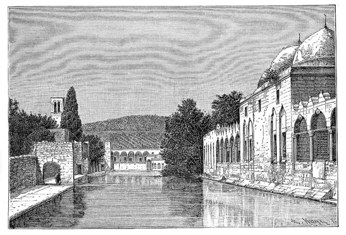 Framed Print : The mosque and Fountain of Abraham, Ofra (At Tayyibah), West Bank, Israel, 1895. Artist: Armand Kohl Framed Print : The mosque and Fountain of Abraham, Ofra (At Tayyibah), West Bank, Israel, 1895. Artist: Armand Kohl