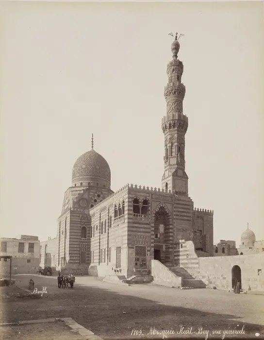 Framed Print : The Mosque of Kait Bey after Restoration, Cairo, c1882. Creator: Felix Bonfils Framed Print : The Mosque of Kait Bey after Restoration, Cairo, c1882. Creator: Felix Bonfils