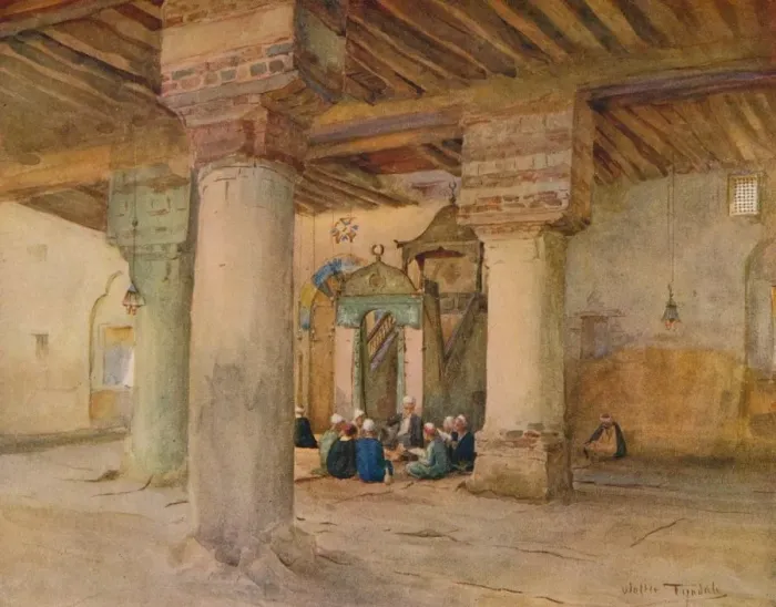 Framed Print : The Mosque at Kosseir, c1905, (1912). Artist: Walter Frederick Roofe Tyndale Framed Print : The Mosque at Kosseir, c1905, (1912). Artist: Walter Frederick Roofe Tyndale