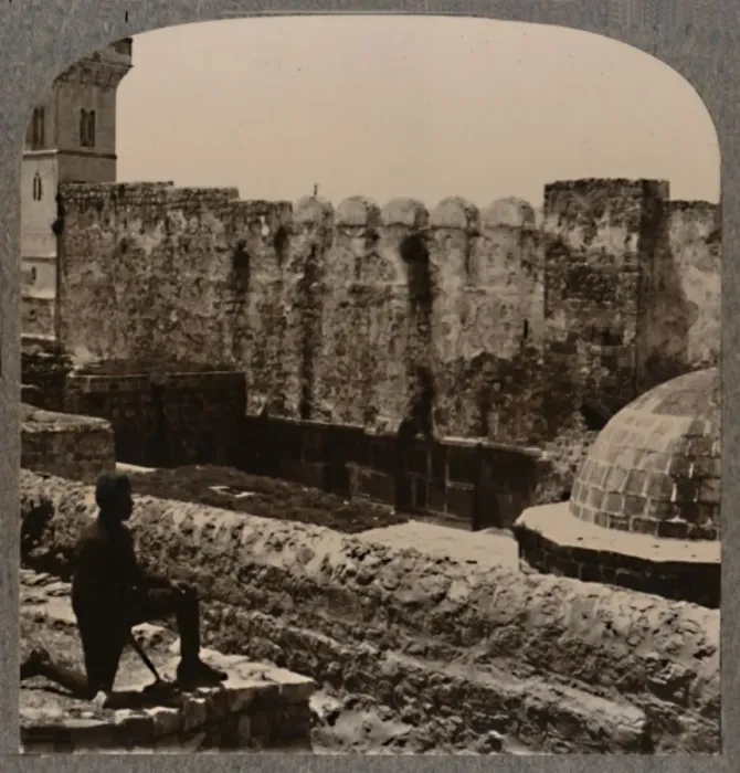 Framed Print : Mosque Machpela, c1900 Framed Print : Mosque Machpela, c1900