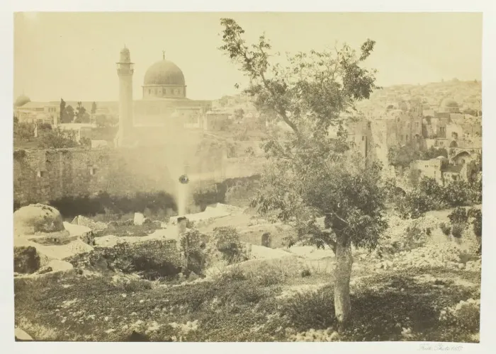 Framed Print : The Mosque of Omar, Jerusalem, 1857. Creator: Francis Frith Framed Print : The Mosque of Omar, Jerusalem, 1857. Creator: Francis Frith