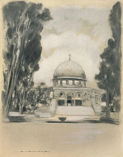 Mosque of Omar, Jerusalem, 1903. Artist: Mortimer L Menpes