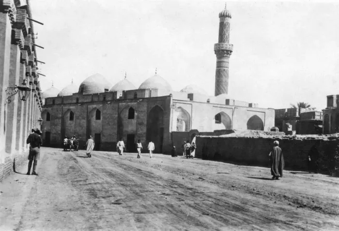 Framed Print : Mosque on River Street, Baghdad, Mesopotamia, WWI, 1918 Framed Print : Mosque on River Street, Baghdad, Mesopotamia, WWI, 1918
