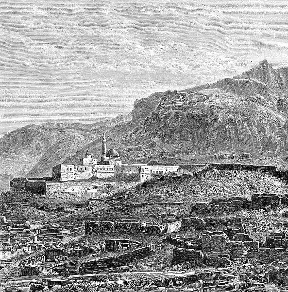 The mosque and the ruined quarter of Bayazid (Dogubayazit), Turkey, 1895