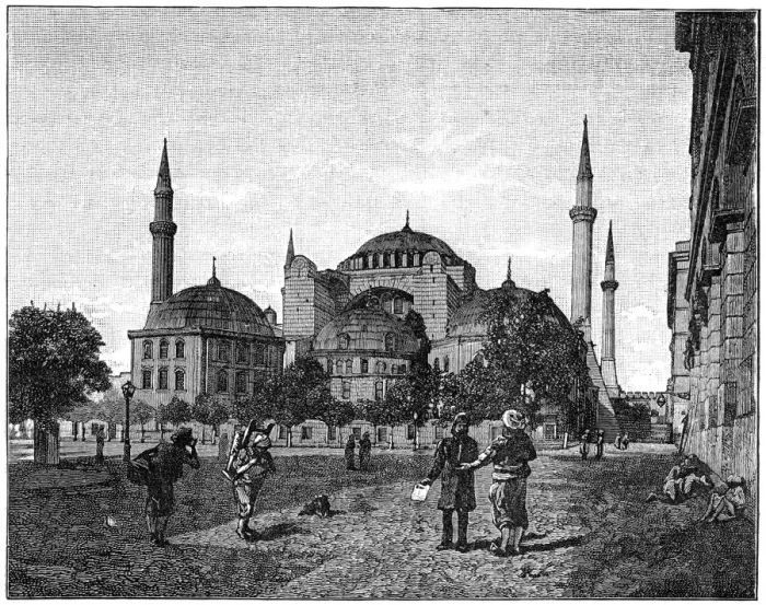 Framed Print : The Mosque of Santa Sophia, Constantinople, 1900 Framed Print : The Mosque of Santa Sophia, Constantinople, 1900