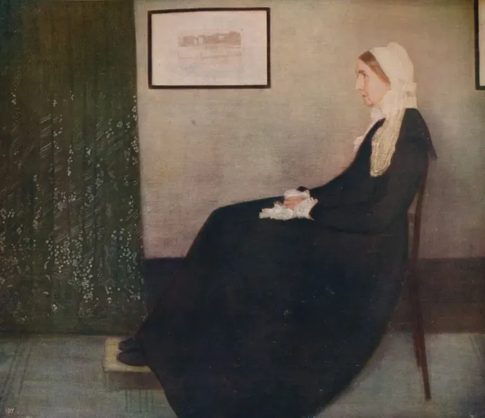 Framed Print : My Mother, 1871, (c1915). Artist: James Abbott McNeill Whistler Framed Print : My Mother, 1871, (c1915). Artist: James Abbott McNeill Whistler