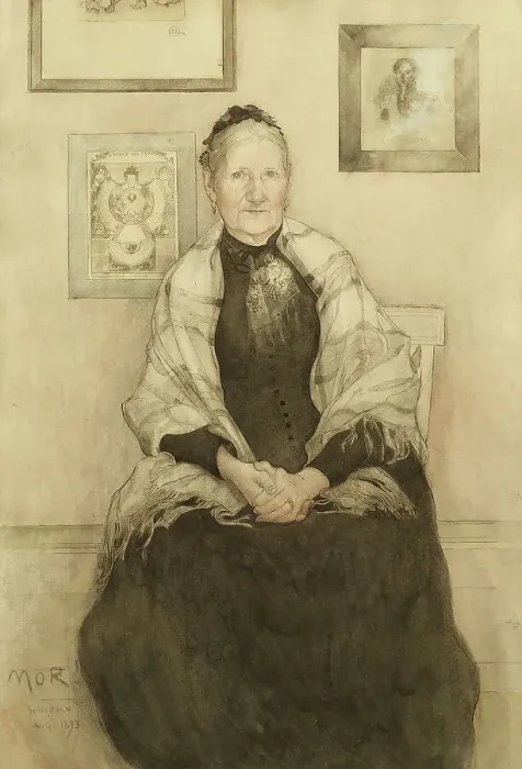 Framed Print : Mother, 1893. Creator: Carl Larsson