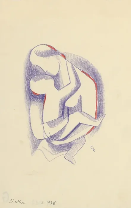 Framed Print : Mother, 1934-1936. Creator: Mikulas Galanda Framed Print : Mother, 1934-1936. Creator: Mikulas Galanda