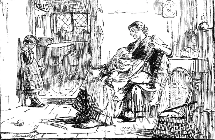 Framed Print : The Mother, by A. Hacker:Institute of Painters in Oil Colours, 1883. Creator: Dawson Framed Print : The Mother, by A. Hacker:Institute of Painters in Oil Colours, 1883. Creator: Dawson