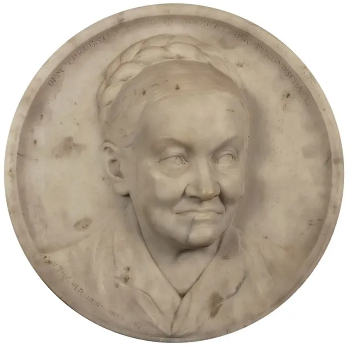 Framed Print : The mother of actor Alexander Girardi, 1889. Creator: Viktor Oskar Tilgner