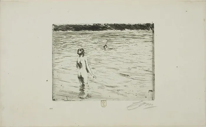 Framed Print : Mother Bathing, 1894. Creator: Anders Leonard Zorn Framed Print : Mother Bathing, 1894. Creator: Anders Leonard Zorn