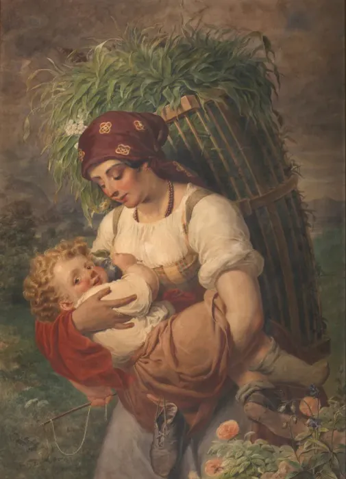 Framed Print : Mother with Child Framed Print : Mother with Child