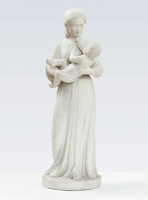 Framed Print : Mother and child, 1877. Creator: Georg Christian Freund Framed Print : Mother and child, 1877. Creator: Georg Christian Freund