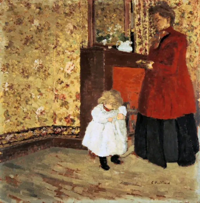 Framed Print : Mother and Child, 1900. Artist: Edouard Vuillard Framed Print : Mother and Child, 1900. Artist: Edouard Vuillard
