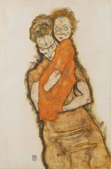 Framed Print : Mother and Child, 1914. Artist: Schiele, Egon (1890?1918) Framed Print : Mother and Child, 1914. Artist: Schiele, Egon (1890?1918)