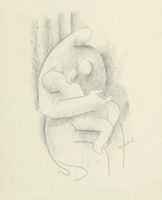 Framed Print : Mother with child, 1932-1934. Creator: Mikulas Galanda Framed Print : Mother with child, 1932-1934. Creator: Mikulas Galanda