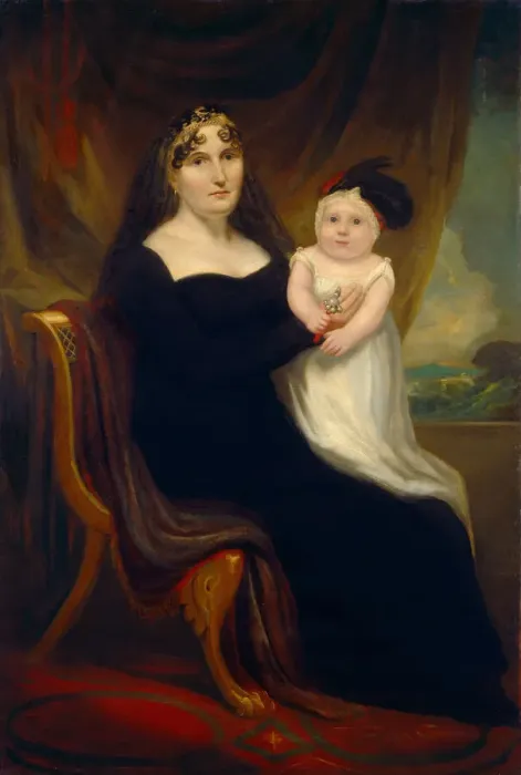 Framed Print : Mother and Child, c. 1810. Creator: Unknown Framed Print : Mother and Child, c. 1810. Creator: Unknown