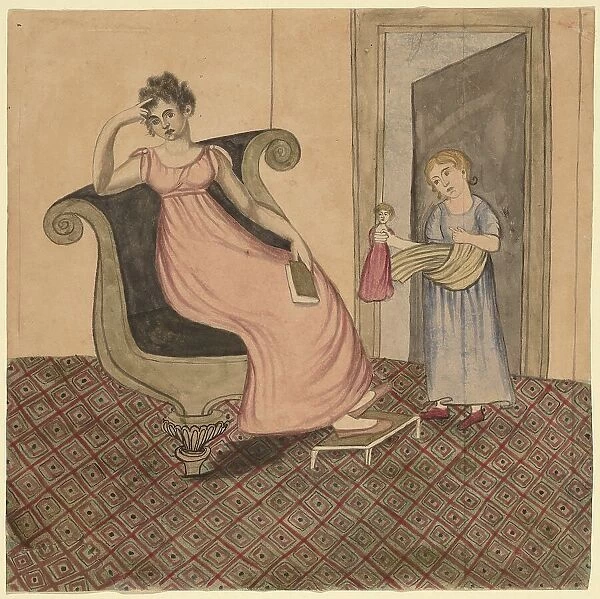 Mother and Child, c. 1815. Creator: Eunice Pinney