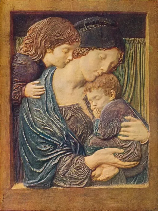 Framed Print : Mother and Children, c1900. Artist: Robert Anning Bell Framed Print : Mother and Children, c1900. Artist: Robert Anning Bell