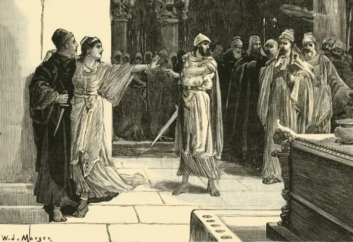 Framed Print : The Mother of Cyrus Saving His Life, 1890. Creator: Unknown Framed Print : The Mother of Cyrus Saving His Life, 1890. Creator: Unknown