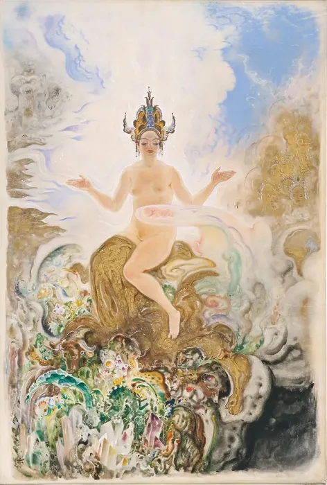 Framed Print : Mother Earth, 1924. Creator: Teschner, Richard (1879-1948) Framed Print : Mother Earth, 1924. Creator: Teschner, Richard (1879-1948)
