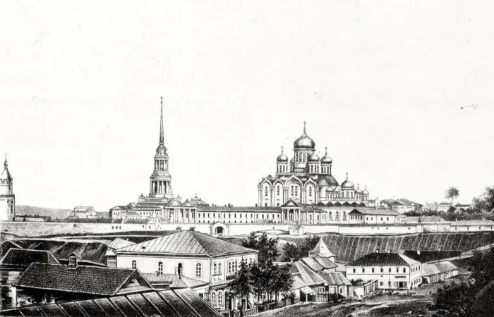 Framed Print : The Mother of God Monastery of Zadonsk, 1878 Framed Print : The Mother of God Monastery of Zadonsk, 1878