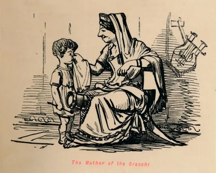 Framed Print : The Mother of the Gracchi, 1852. Artist: John Leech Framed Print : The Mother of the Gracchi, 1852. Artist: John Leech