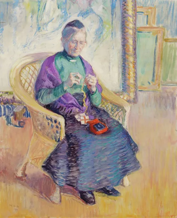 Framed Print : My Mother-in-Law, 1911. Creator: Vilho Sjöström Framed Print : My Mother-in-Law, 1911. Creator: Vilho Sjöström