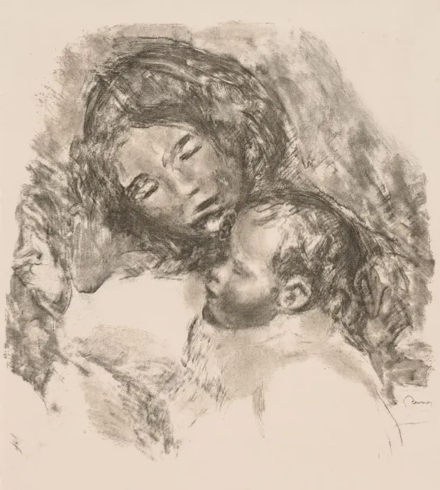 Framed Print : Motherhood, 1912?. Creator: Pierre-Auguste Renoir (French, 1841-1919) Framed Print : Motherhood, 1912?. Creator: Pierre-Auguste Renoir (French, 1841-1919)