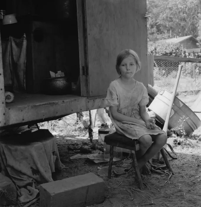 Framed Print : Motherless migrant child, Washington, Toppenish, Yakima Valley, 1939. Creator: Dorothea Lange Framed Print : Motherless migrant child, Washington, Toppenish, Yakima Valley, 1939. Creator: Dorothea Lange