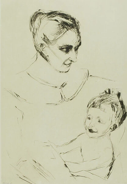 A Mother's Joy, 1902. Creator: Edvard Munch