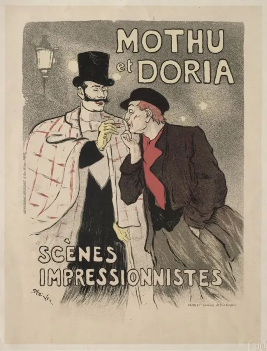 Framed Print : Mothu et Doria - Scenes impressionistes, 1893. Creator: Theophile Alexandre Steinlen Framed Print : Mothu et Doria - Scenes impressionistes, 1893. Creator: Theophile Alexandre Steinlen