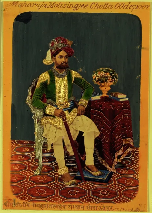 Framed Print : Moti Singh, Maharaja of Udaipur, c1870. Creator: Unknown Framed Print : Moti Singh, Maharaja of Udaipur, c1870. Creator: Unknown