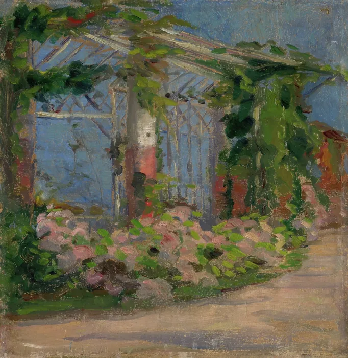 Framed Print : Motif from Garden, around 1900-1920. Creator: Ludovit Pitthordt Framed Print : Motif from Garden, around 1900-1920. Creator: Ludovit Pitthordt